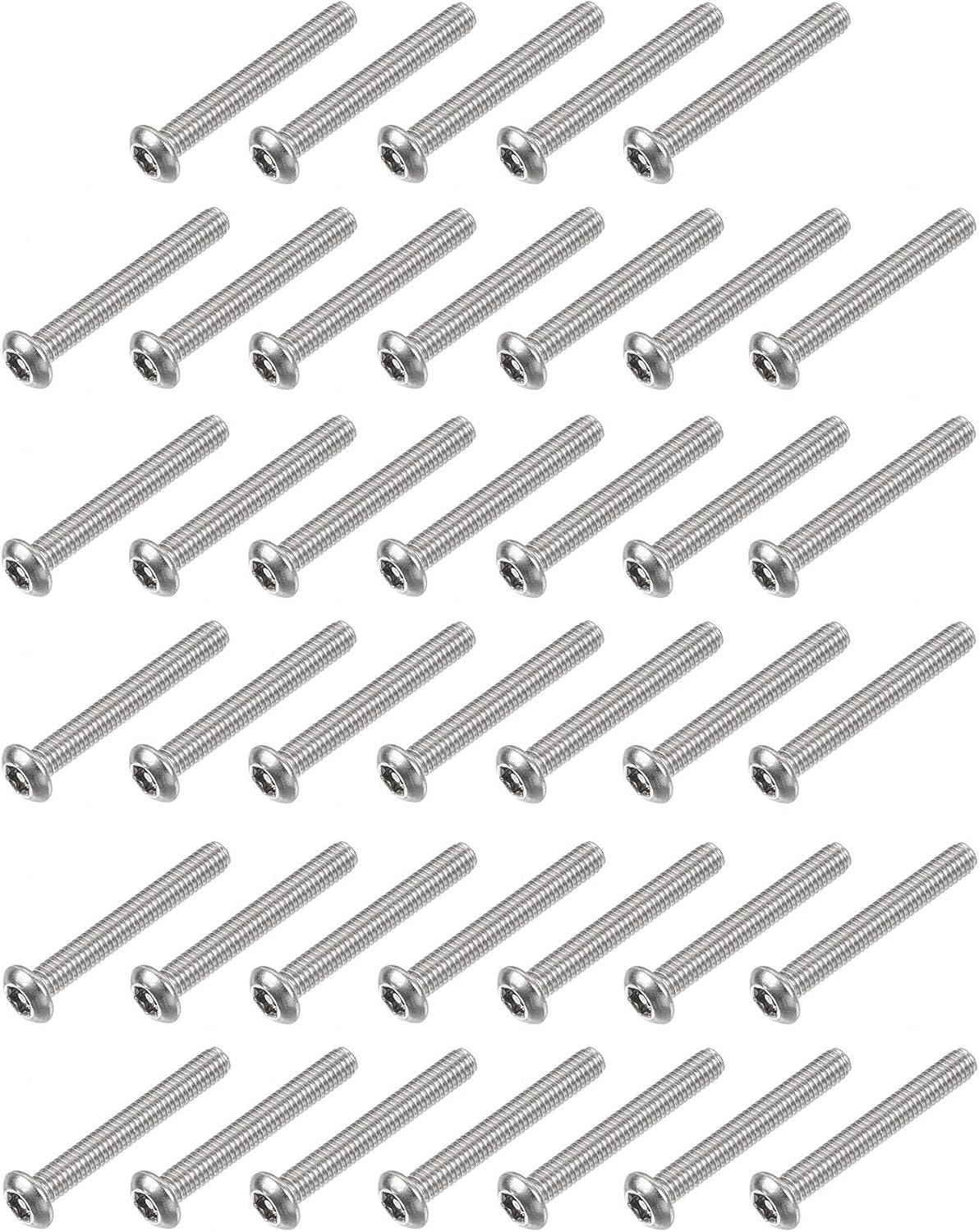 M4x30mm Torx Security Machine Screw, 40pcs Pan Head Screws Inside Column, 304 Stainless Steel Fasteners Bolts
