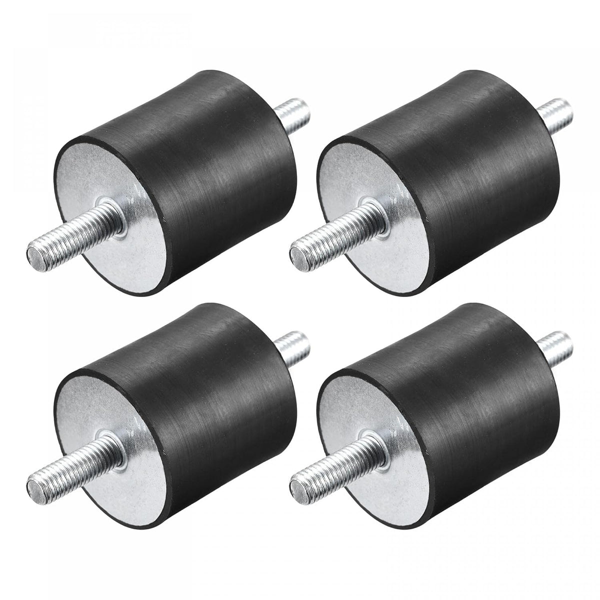 Rubber Mounts 4pcs M10x28mm Male Vibration Isolator Shock Absorber D50mmxH50mm