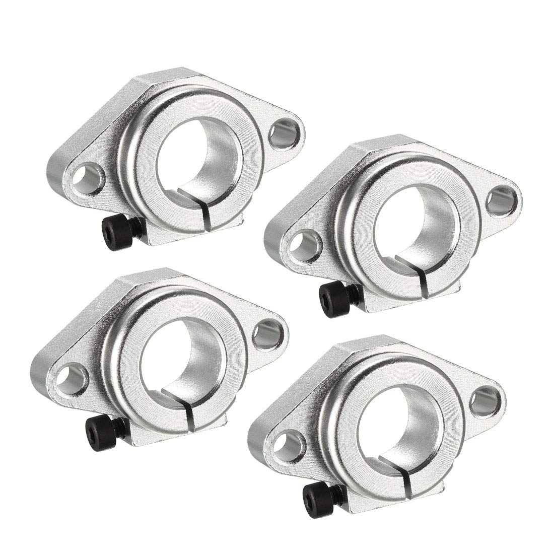 4PCS SHF16 Aluminum Linear Motion Rail Clamping Rod Rail Guide Support for 16mm Diameter Shaft