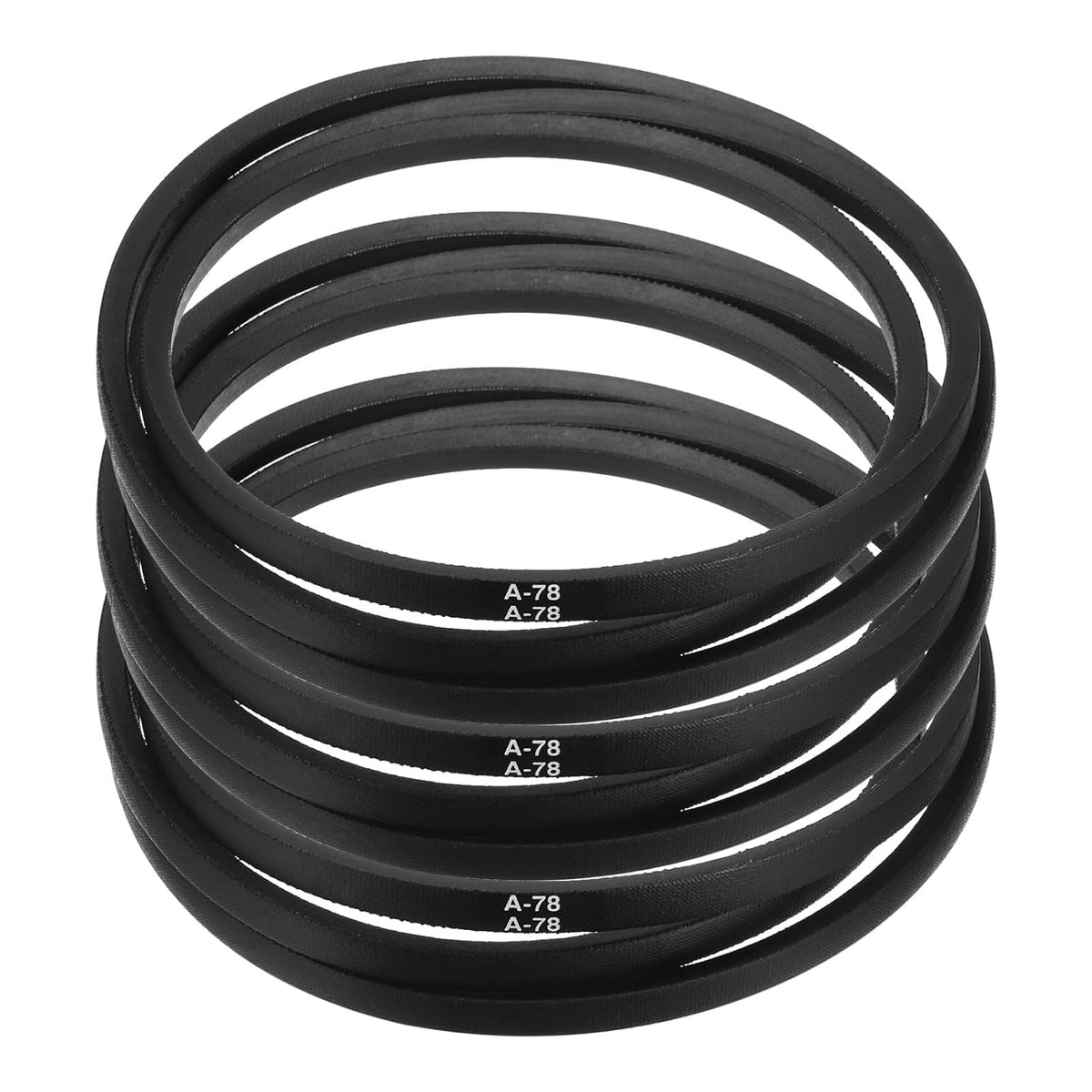 3pcs A78 or 4L800 Classic Wrapped Rubber V-Belt, 78"(1980mm) Inside Circumference, A Profile V Belt