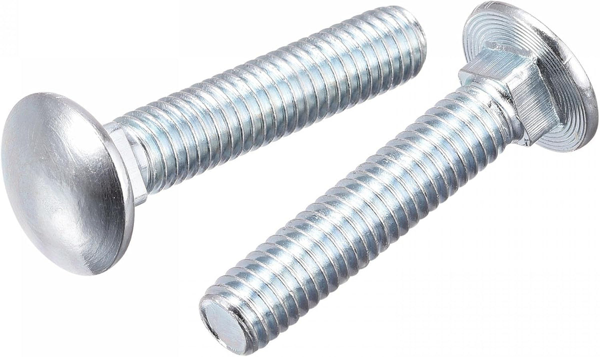 3/8-16x2" Carriage Bolt Round Head Square Neck Q235 Carbon Steel 5pcs