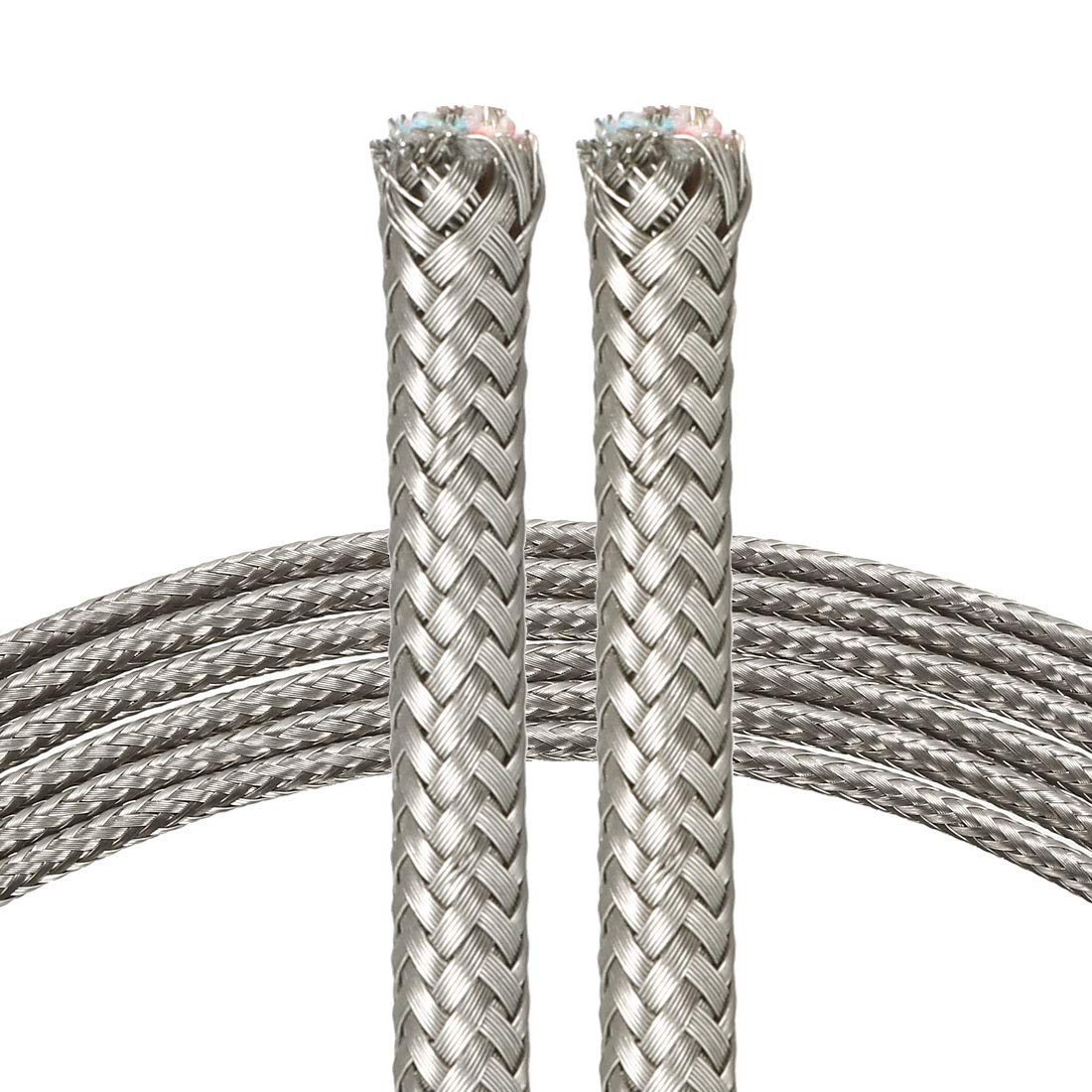 Thermocouple Wire 3 Core Extension Cable High Temperature Fiberglass Insulation 16ft