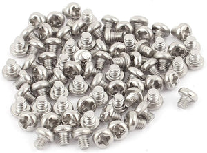 M3 x 3mm 304 Stainless Steel Phillips Pan Head Screws Bolt 60pcs