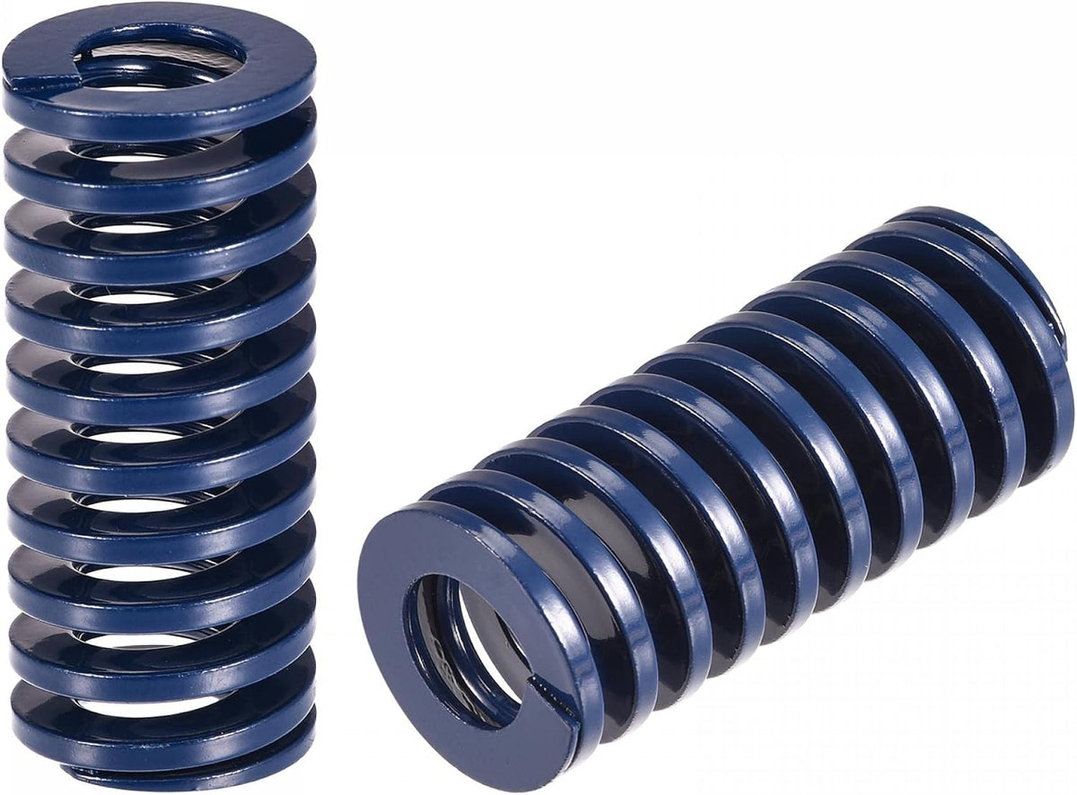 3D Printer Die Spring, 2pcs 20mm OD 45mm Long Spiral Stamping Light Load Compression Mould Die Springs for 3D Printer Electric Part, Blue