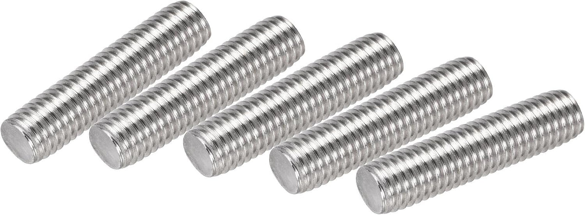 5Pcs M10 x 40mm Fully Threaded Rod 304 Stainless Steel Right Hand Threads,M10-1.5 Thread Pitch