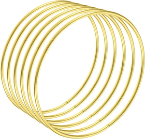 Metal Craft Hoops Rings 100mm(4") OD for DIY Wreaths, Macrame Projects 6pcs