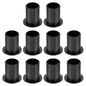 10Pcs Flanged Sleeve Bearing, Plastic Bushing ID 12mm x OD 14mm x Length 20mm POM Bushing, Black
