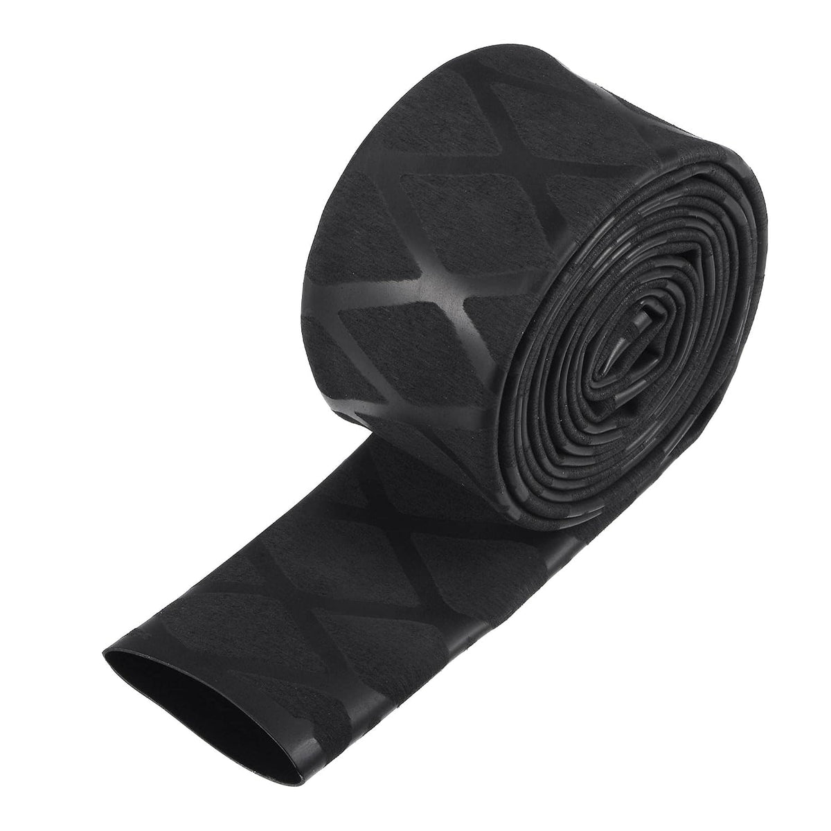 Heat Shrink Wrap Tubing for Fishing Rod Grips Handle, 25mm Dia 42mm Flat 5ft 1.7:1 Ratio, Black