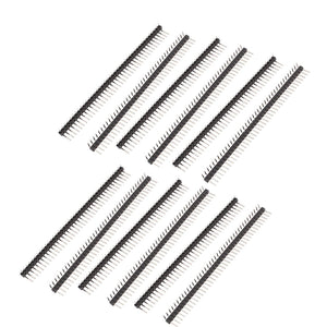 12Pcs 2.54mm Pitch Single Row Male 90 Degree Right Angle Pin Header
