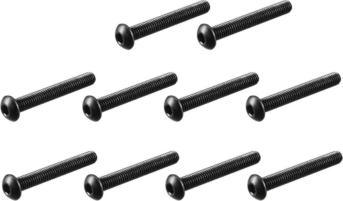 M4x30mm Thread Button Head Hex Socket Cap Screw Bolt 50pcs