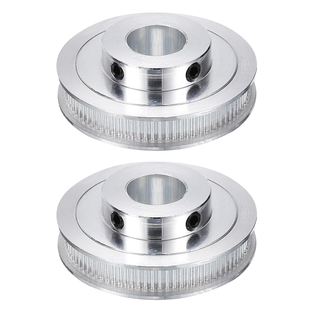 2pcs GT-2 Pulley Synchronous Wheel 80 Teeth 16mm Bore, Fit with 6mm Width Belt, Aluminum Alloy Timing Pulley Wheel for 3D Printer, CNC Machine