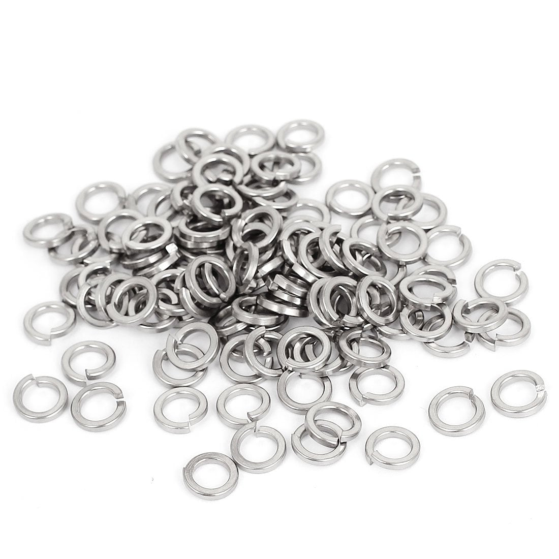 M6 304 Stainless Steel Split Lock Spring Washers Screw Gasket 100pcs