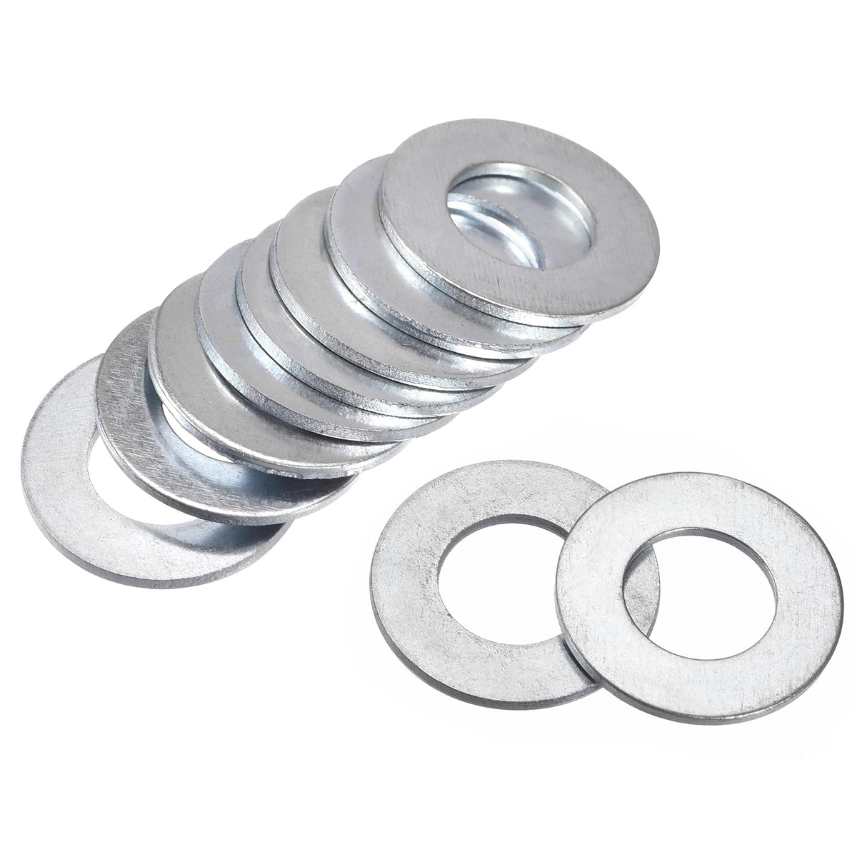 0.94" x 0.47" x 0.06" Carbon Steel Flat Washer for Screw Bolt 25Pcs