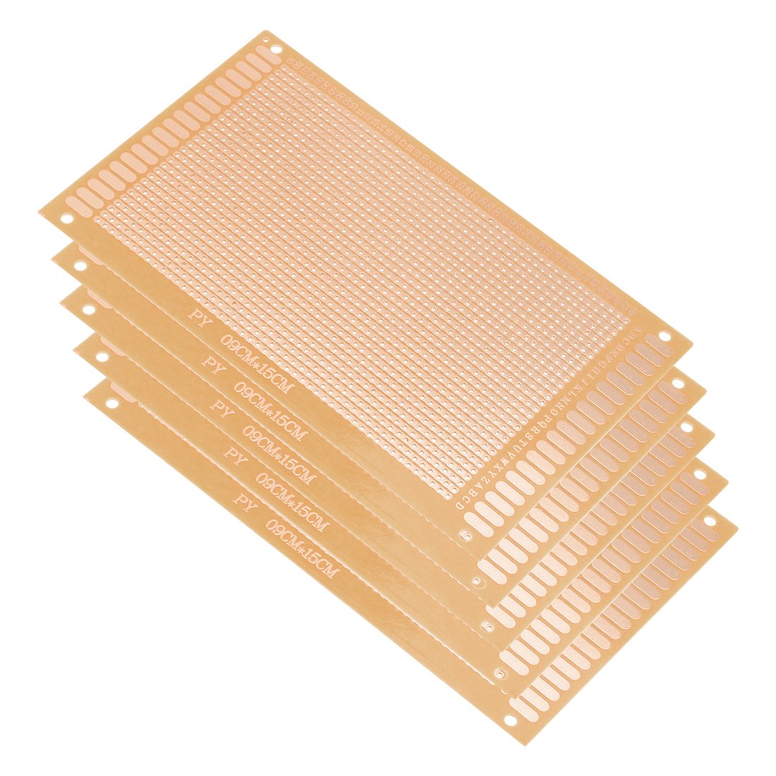 9x15cm Single Sided Stripboard Universal Paper Printed Circuit Board Thickness 1.2mm for DIY Soldering Brown 5pcs