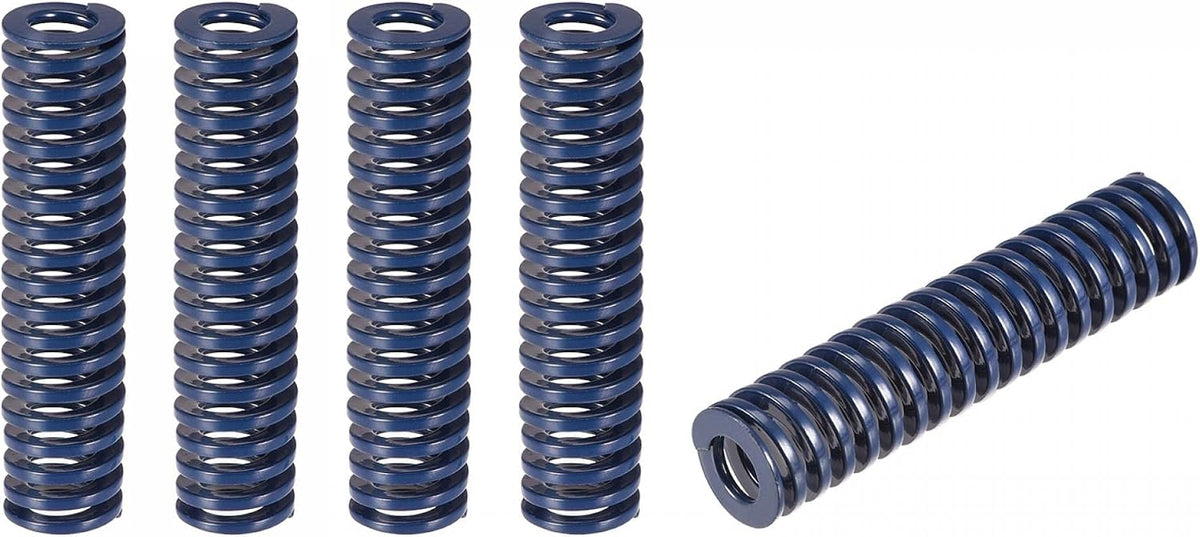 3D Printer Die Spring, 5pcs 14mm OD 60mm Long Spiral Stamping Light Load Compression Mould Die Springs for 3D Printer Electric Part, Blue