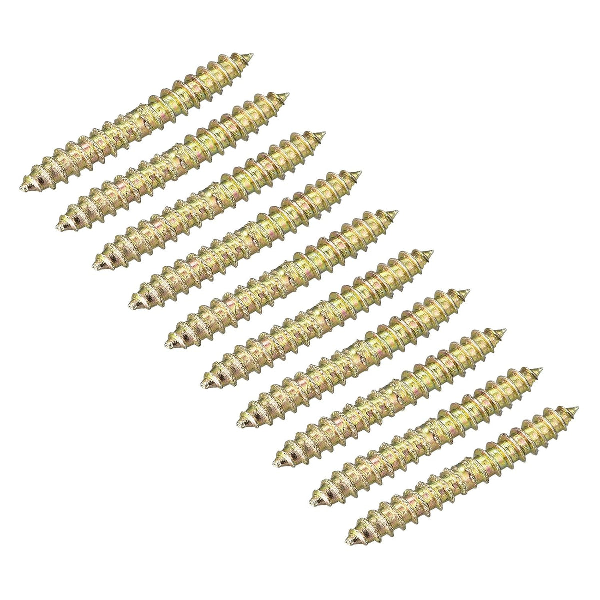 4x18mm Hanger Bolts, 12pcs Double Ended Self-Tapping Thread Dowel Screws for Wood Connecting