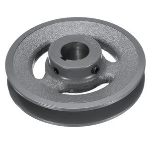BK52-1 V-Belt Sheave 1"Bore 4.95"OD Single Groove Web Sheave Bored-to-Size Sheave, Cast Iron, Belt Section for 3L or B Belt
