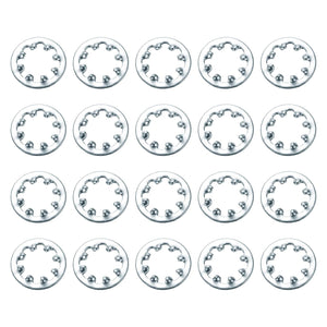 100Pcs 8# Internal Tooth Lock Washer, Zinc-Plated Carbon Steel Multi-Tooth Star Washer Locking Fastener, Silver Tone