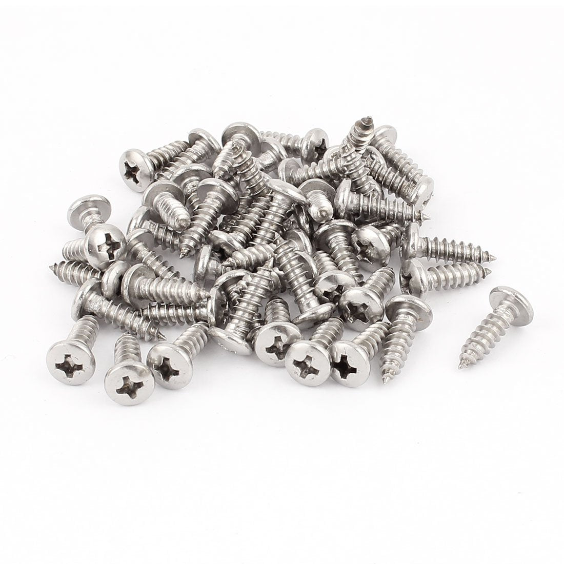 4.8mm x 18mm Phillips Cross Drive Pan Head Self Tapping Screw 50 Pcs