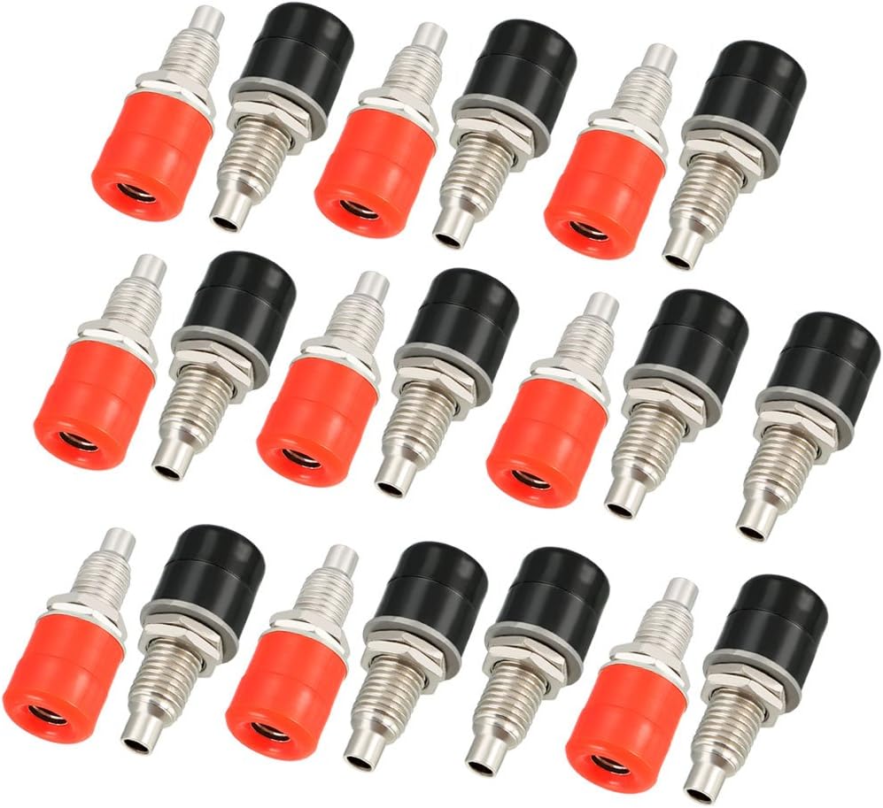 20 Pcs Audio Speaker Terminal Connector 4mm Banana Jack Socket