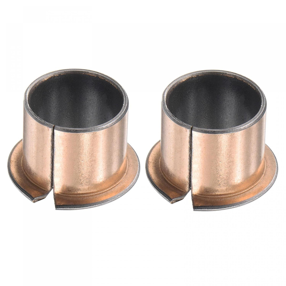 Flanged Sleeve Bearings 20mm Bore x 23mm OD x 20mm Length x 30mm Flange Dia x 1.5mm Flange Thickness Wrapped Oilless Bushings 2pcs