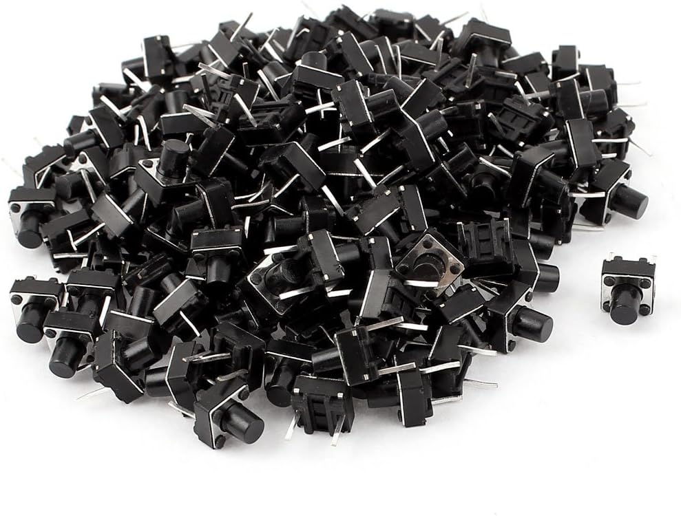 150 Pcs 6x6x7mm Momentary DIP Tactile Push Button Micro Switch