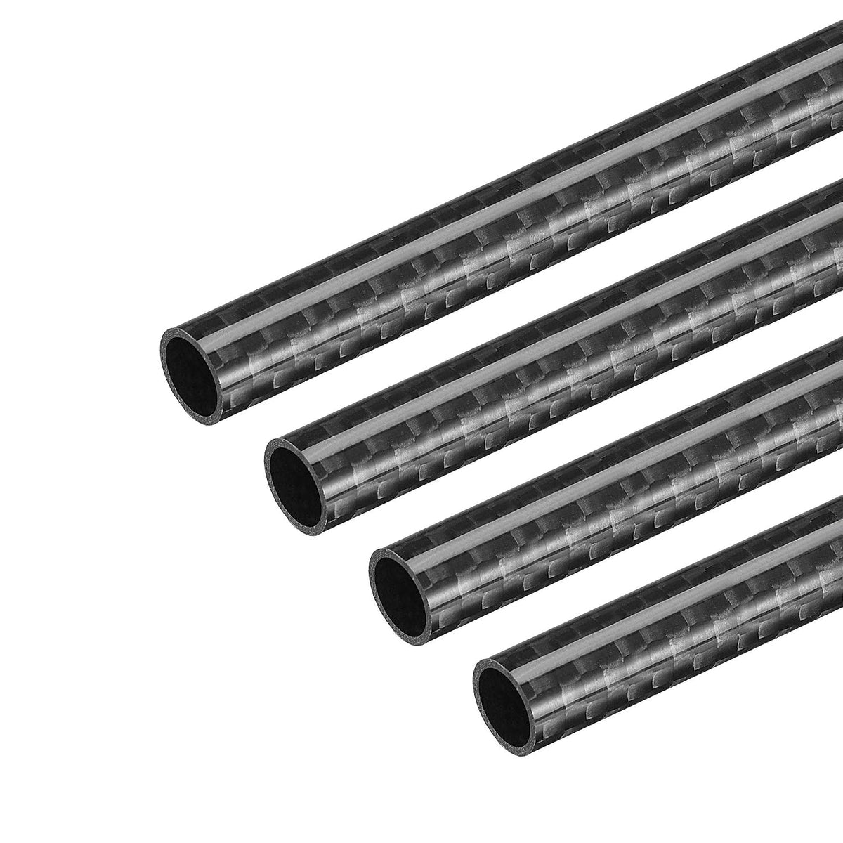 Carbon Fiber Tube 8x6x330mm for RC Airplane Quadcopter Black Tube 3K Roll Wrapped Glossy Surface 4Pcs