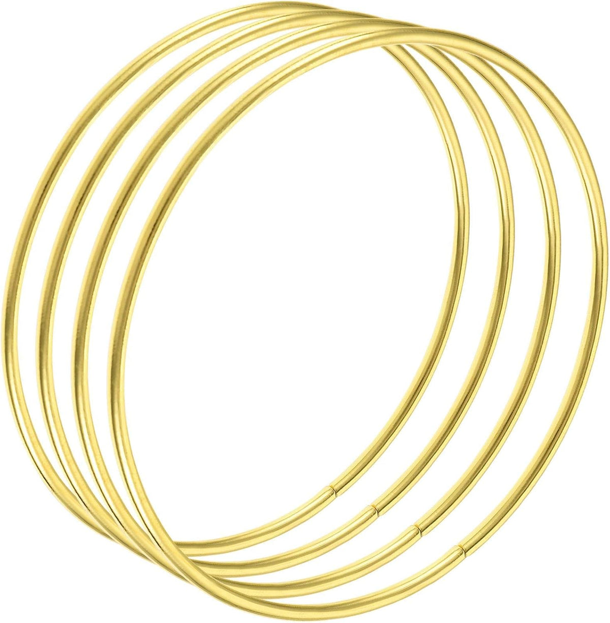 Metal Craft Hoops Rings 100mm(4") OD for DIY Wreaths, Macrame Projects 4pcs