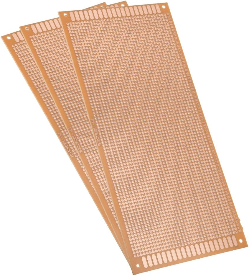 10x22cm Single Side Universal Paper Printed Circuit Board for DIY Soldering 3pcs