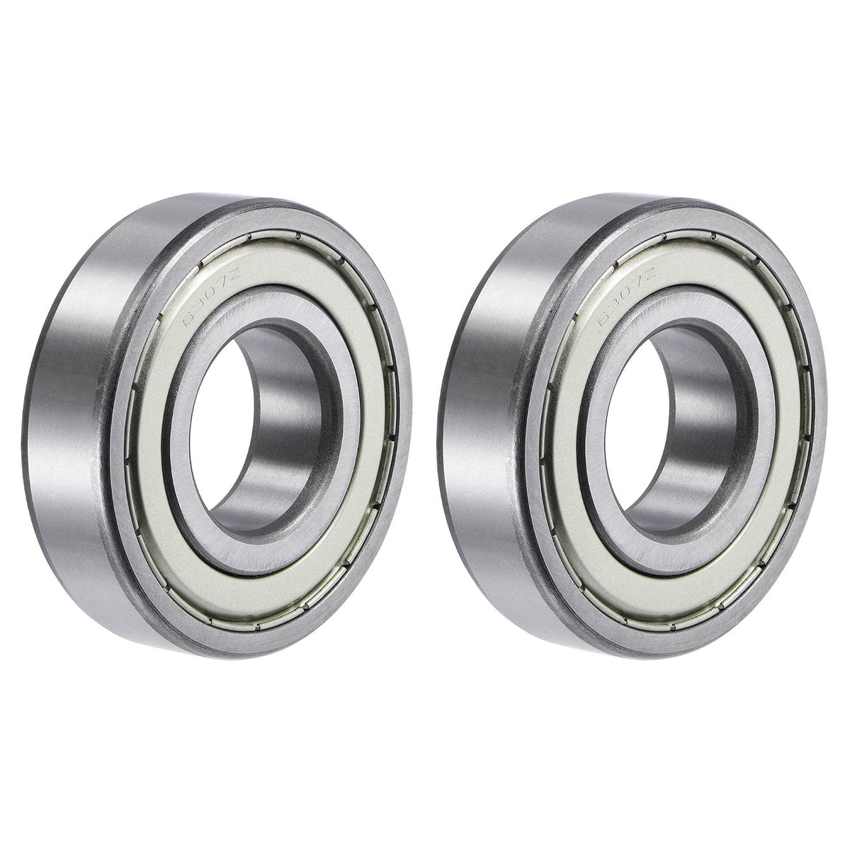 6307ZZ Deep Groove Ball Bearings 35mm Bore 80mm OD 21mm Thick Double Shielded Chrome Steel 2pcs