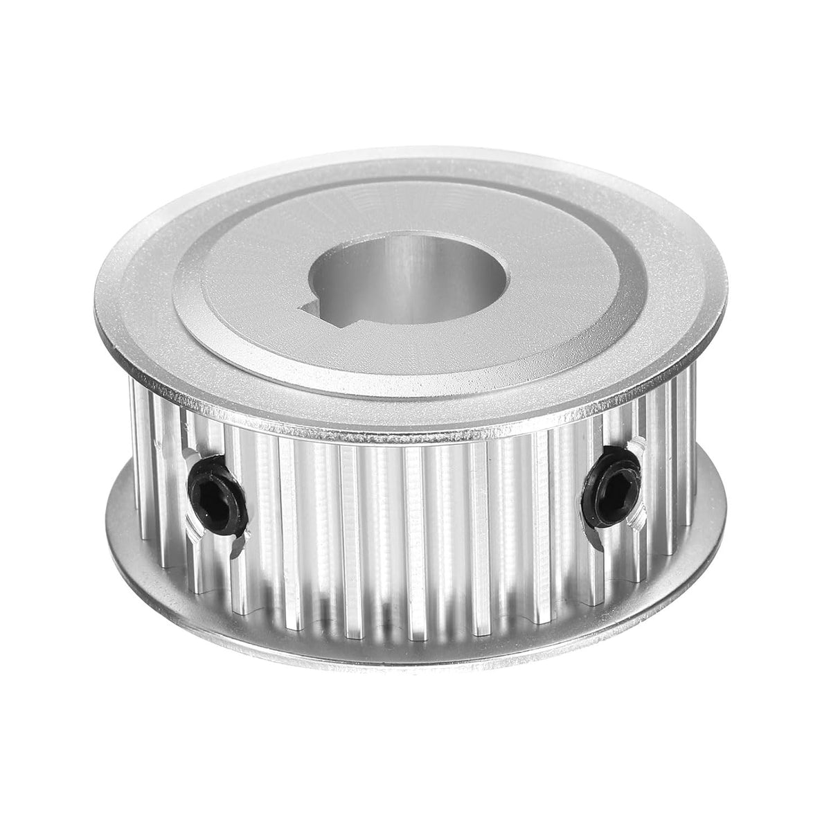 5M-28T-1/2B Timing Belt Pulley 1/2" Bore, 28 Teeth Aluminum Alloy Synchronous Wheel with Keyway, Pitch 5mm Tooth for 15mm Width Belt
