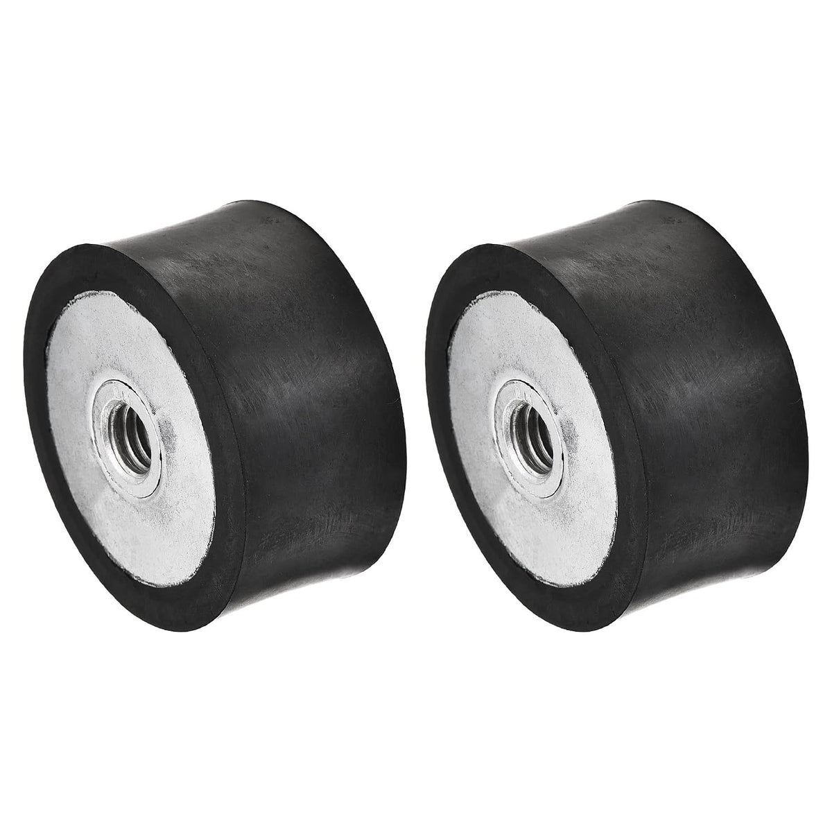 M8 Rubber Mounts, 2pcs Female/Female Vibration Isolator Shock Absorber, for Garage Motor Air Compressor Car Boat Bobbins, D40mmxH20mm
