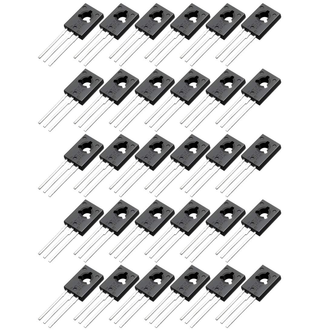 30Pcs Power Transistor B772 TO-126 PNP 3 Pins PCB Through Hole Bipolar Transistor 30V 3A