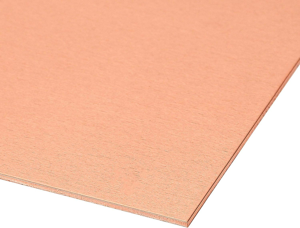 Copper Sheet, Metal Copper Plates 2" Length x 2" Width x 0.03" Thick