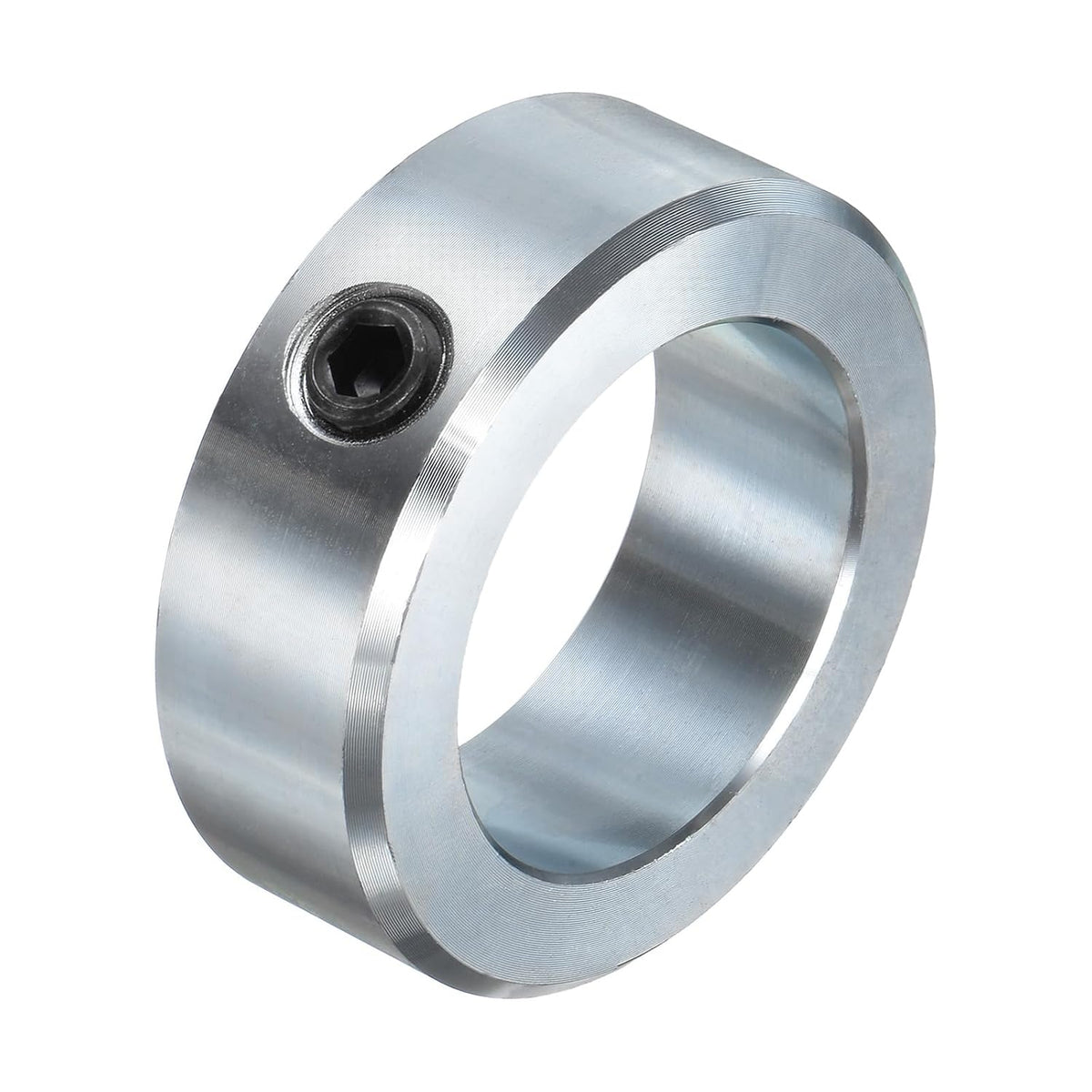 Set Screw Collars 1-1/2" Bore Carbon Steel Shaft Collars, 2-1/4" OD, 3/4" Width Axle Collar Clamp for Linear Rod Shaft Guide