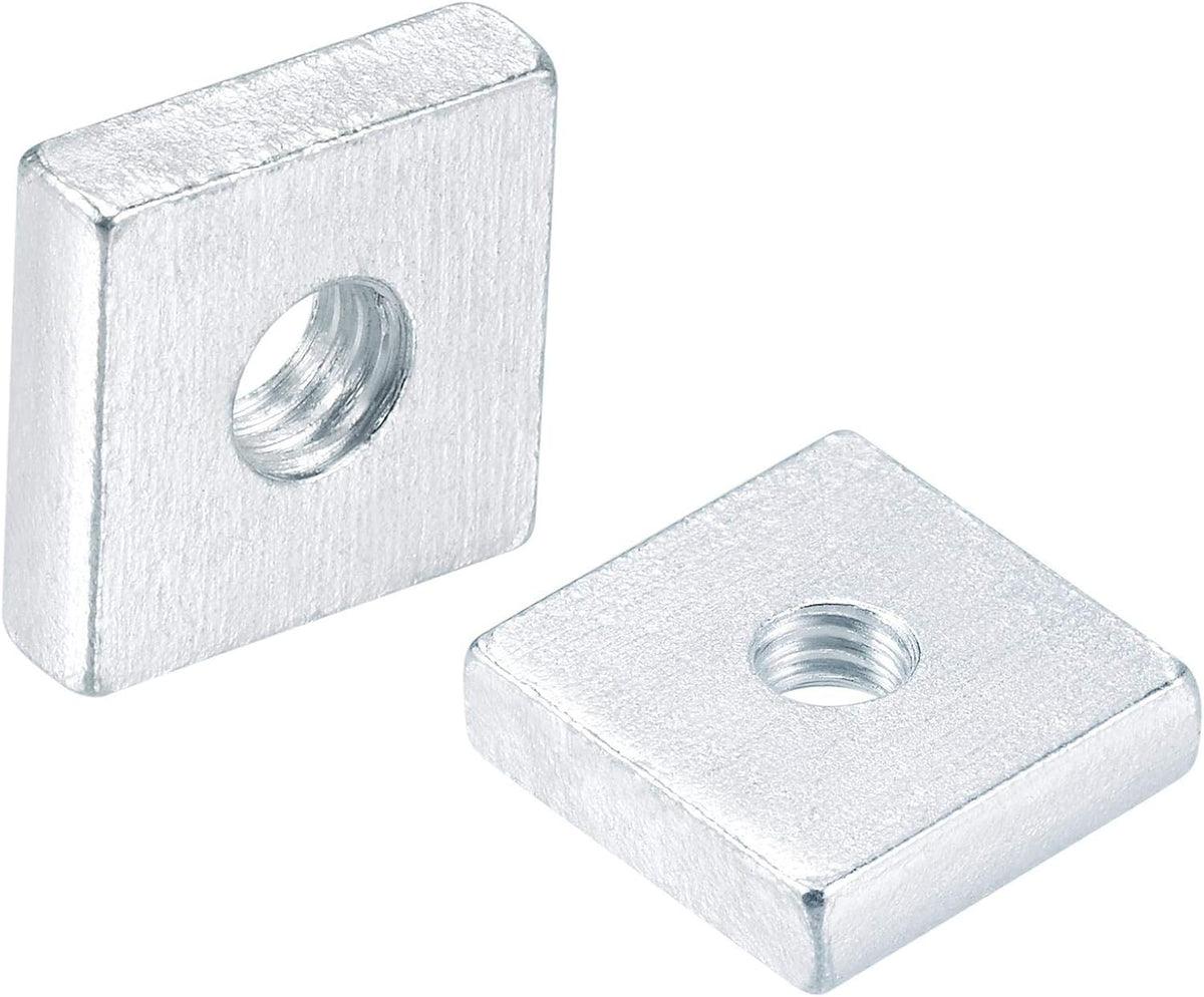 Square Nuts, M5x15mmx4mm Zinc-Plated Metric Coarse Thread Assortment Kit, 10 Pcs