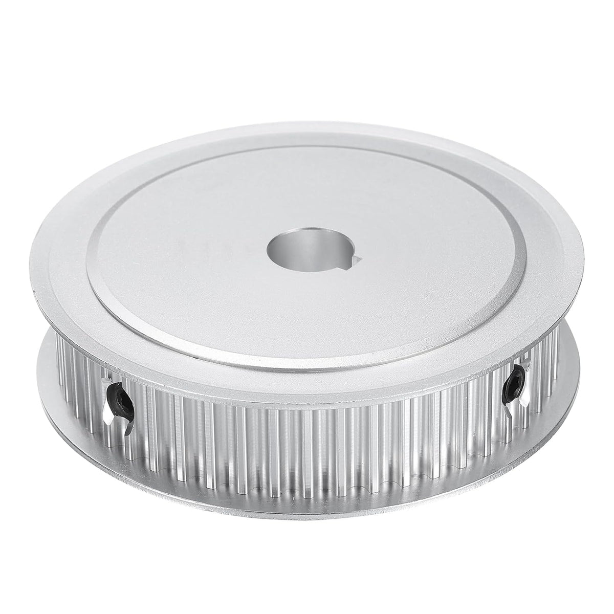 5M-50T-1/2B Timing Belt Pulley 1/2" Bore, 50 Teeth Aluminum Alloy Synchronous Wheel with Keyway, Pitch 5mm Tooth for 15mm Width Belt