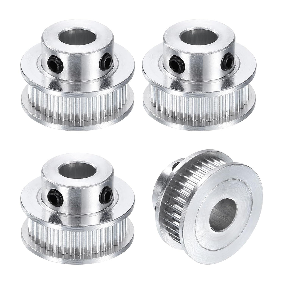 4pcs GT-2 36T Pulley Synchronous Wheel 8mm Bore, Aluminum Timing Pulley 36 Teeth, Fit Width 6mm Timing Belt for 3D Printer CNC Machine