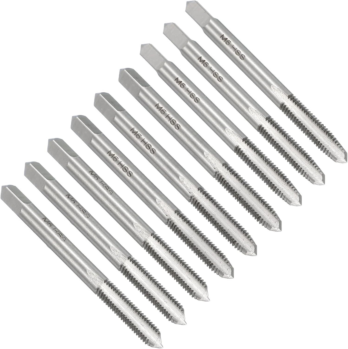 3 Set Metric Hand Tap Set, M5 x 0.8 H2 Thread Taper + Plug + Bottom Taps, High Speed Steel (HSS) Screw Threading Tapping Tool Kit