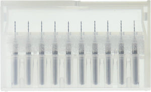 10pcs 0.7mm Tip Spiral Flute Tungsten Carbide Micro PCB Drill Bits
