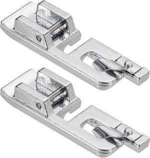 3mm Rolled Hem Presser Foot Galvanized Iron Sewing Machine Foot 39x12mm, 2Pcs
