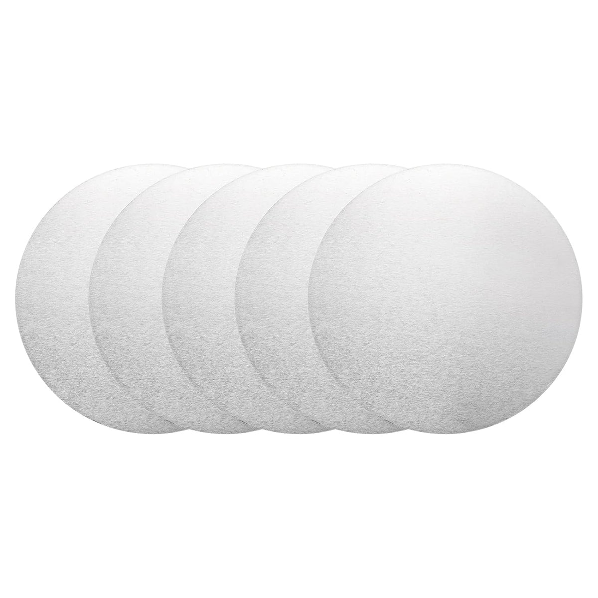 Aluminum Sheet, 5 Pcs 100mm Diameter x 2mm Thickness 1060 Aluminum Plate for Industrial, Silver Tone