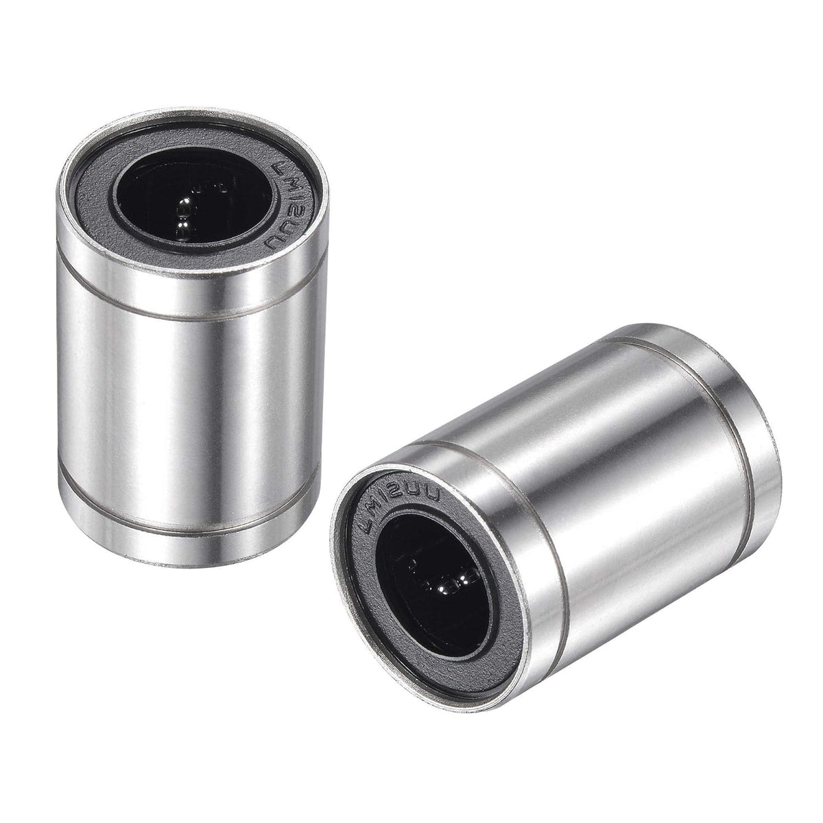 LM12UU Linear Ball Bearings 12mm Bore 21mm OD 30mm Length Nickel Plated for CNC Machine 3D Printer 2pcs