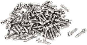 100 Pcs M3.5x16mm Stainless Steel Hex Socket Cap Head Self Tapping Screw