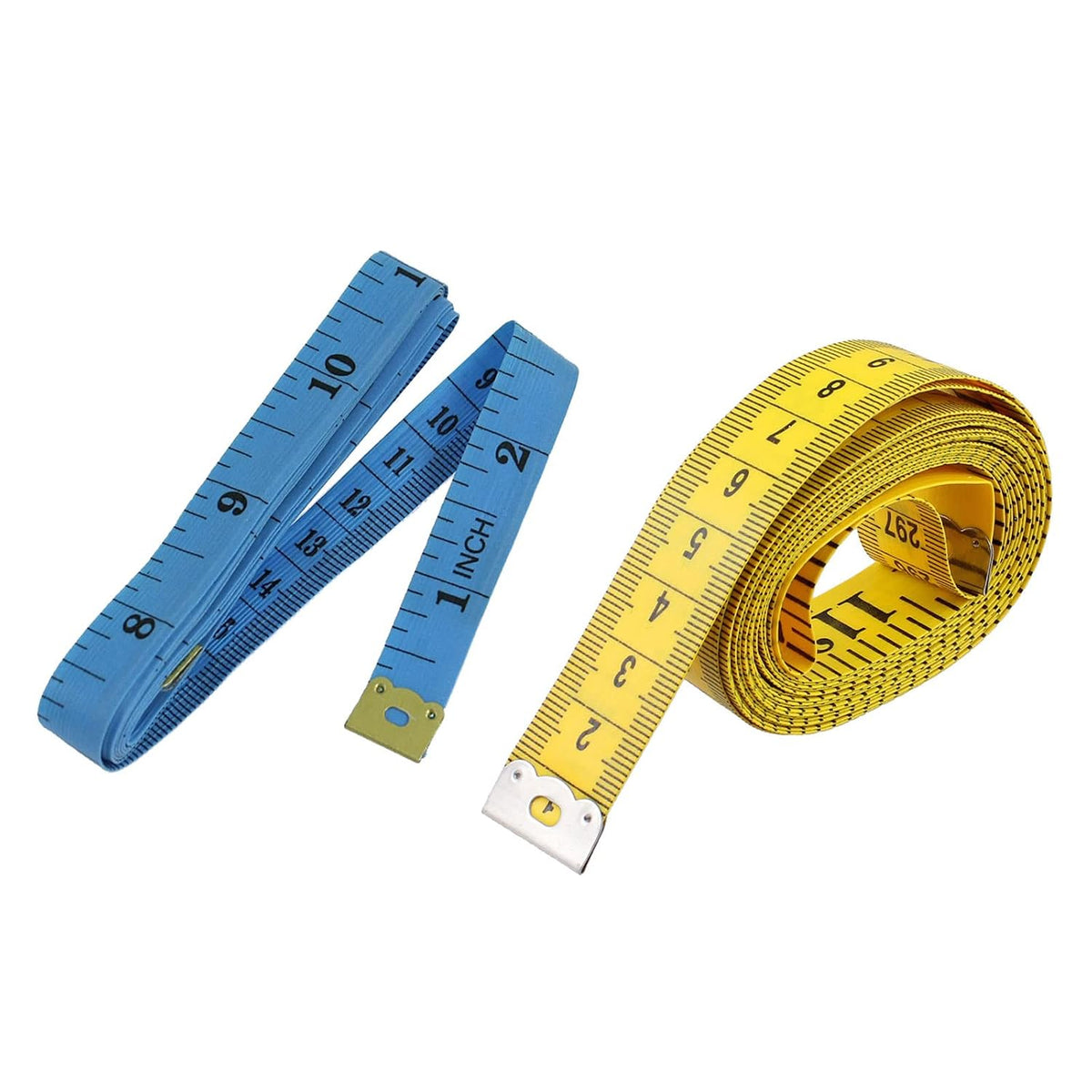 2pcs 150cm 60 Inch & 300cm 120 Inch Soft Plastic Flexible Ruler Measure Tape for Tailor Seamstress
