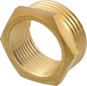 25mm Female to 32mm Male Thread Adapter Fitting Brass Tone