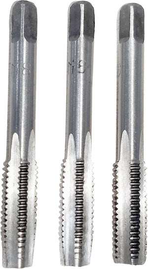 3 Pcs 8mm x 1.25mm Taper and Metric Tap M8 x 1.25mm Pitch