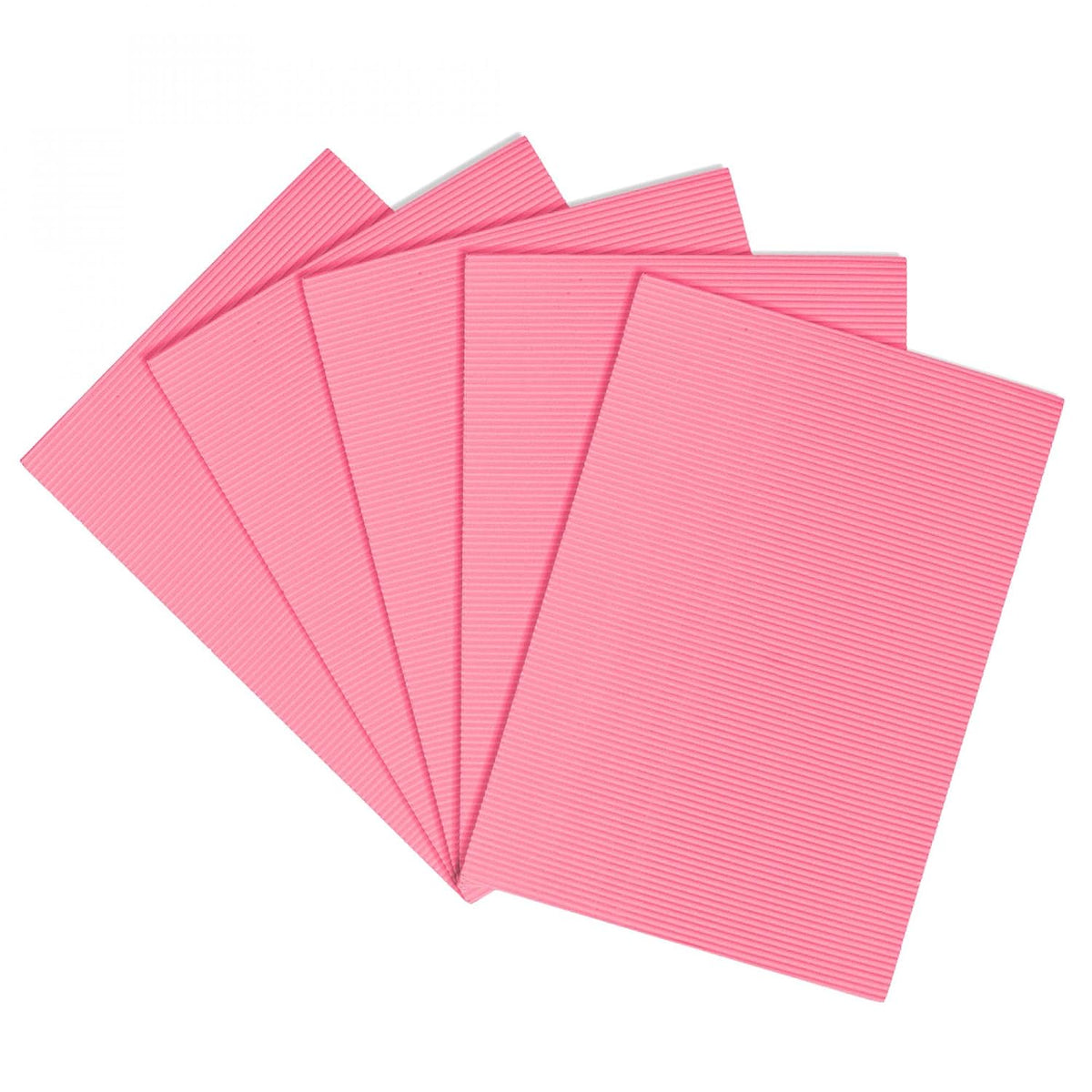 LinkMejor 5pcs Corrugated Cardboard Paper Sheets,Pink,7.87-inch x 11.100-inch,for Craft and DIY Projects