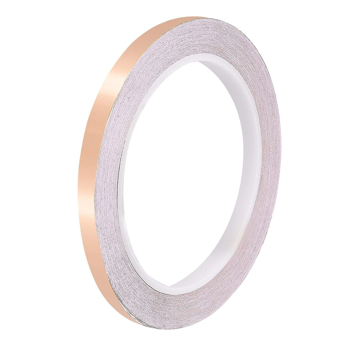 Single-Sided Conductive Tape Copper Foil Tape Adhesive 6mm x 20m/65.6ft for Guitar, EMI Shielding Crafts, Electrical Repairs, Stained Glass 1pcs