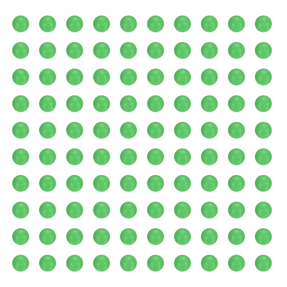 100pcs PP Plastic Bearing Balls, 15/64"(6mm) Solid Plastic Balls G2 Precision Polypropylene Mini Ball, Green